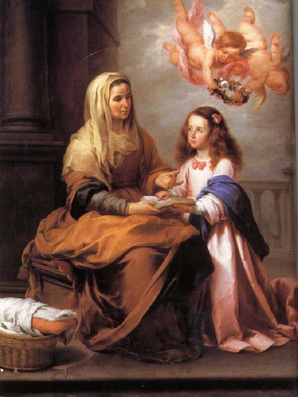 Bartolome Esteban Murillo St Anne and the small Virgin Mary